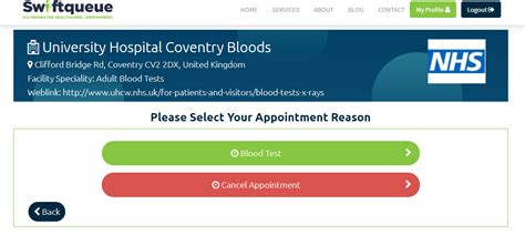 Click on the Book <b>Appointment</b> button and follow the steps to complete your <b>appointment</b>. . Swiftqueue blood test appointments